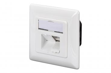 CAT 5e, Class D, wall outlet, flush mount 