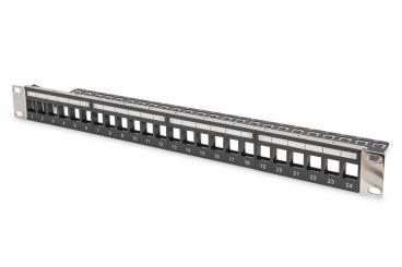 Modular Patch Panel for Keystone Jack 1U Rack Mount - Unloaded 