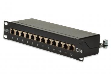 CAT 5e, Class D Patch Panel, shielded, black 