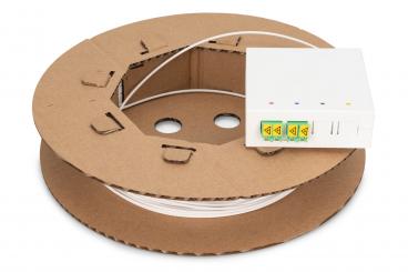 Fttx installation kit, pre-assembled, 4-fiber, LC/APC connector, length 70m 