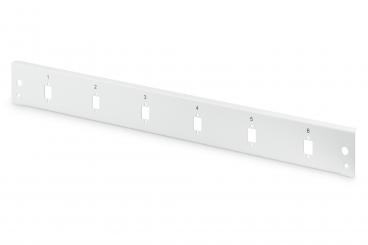 Fiber Optic Splice Box Front Panel, quick lock, 6x SC SX, LC DX 